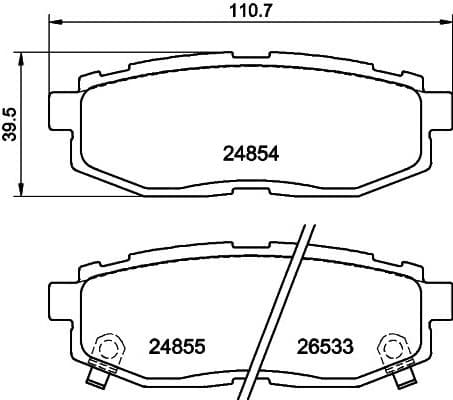 Brake Pad Set, disc brake 8DB 355 014-341 - image 2