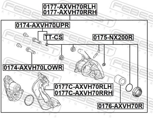 Piston, brake caliper 0176-AXVH70R - image 2