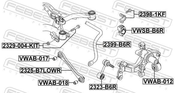 Bracket, stabiliser mounting 2398-1KF - image 2