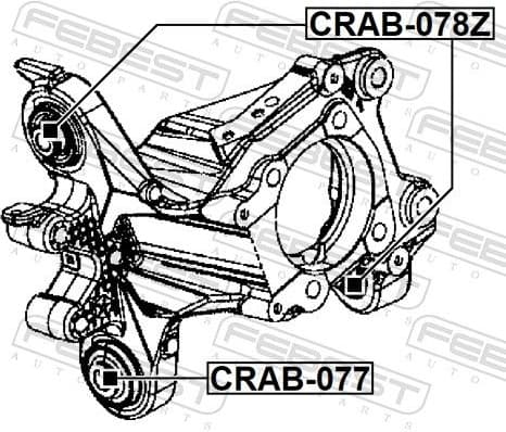 Mounting, control/trailing arm CRAB-078Z - image 2