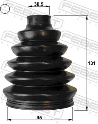 Bellow Kit, drive shaft 1717P-B8 - image 2