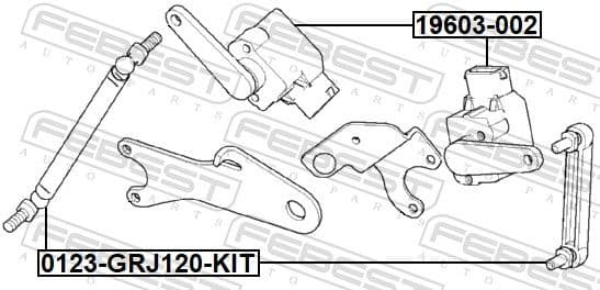 Sensor, headlight levelling 19603-002 - image 2