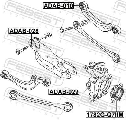 Mounting, control/trailing arm ADAB-029 - image 2