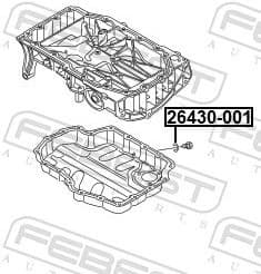 Gasket, oil sump 26430-001 - image 2
