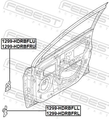 Door Hinge 1299-HDRBFLU - image 2