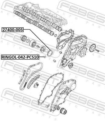 Seal Ring, oil cooler (lubrication) 27400-005 - image 2