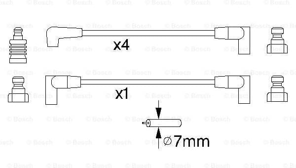 Ignition Cable Kit 0986356852 - image 5
