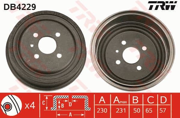 Brake Drum DB4229