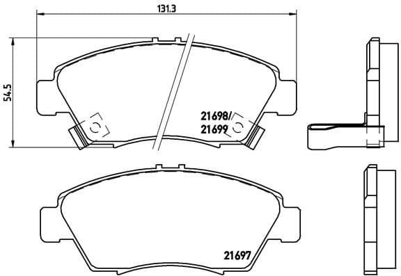 Brake Pad Set, disc brake PRIME LINE P28024