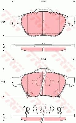 Brake Pad Set, disc brake GDB3335