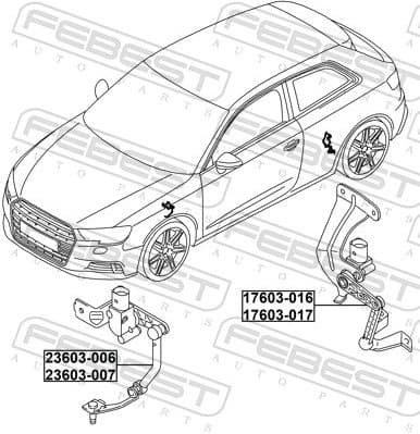 Sensor, headlight levelling 17603-016
