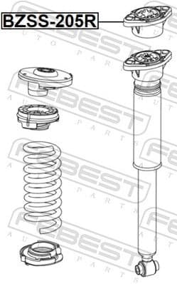 Suspension Strut Support Mount BZSS-205R - image 2