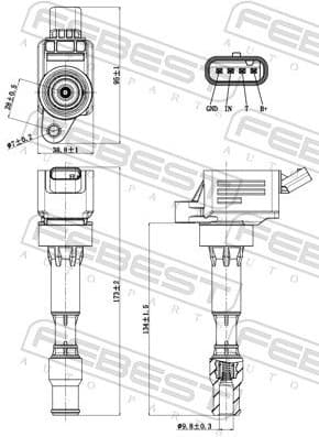 Ignition Coil 12640-014 - image 2