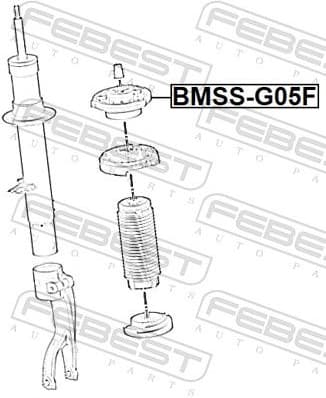 Suspension Strut Support Mount BMSS-G05F - image 2