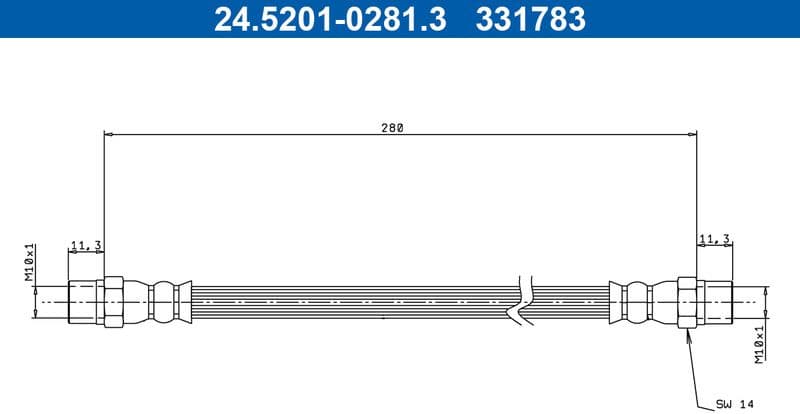 Brake Hose 24.5201-0281.3