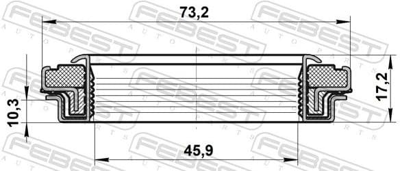 Shaft Seal, drive shaft 95RCW-47731017X - image 2