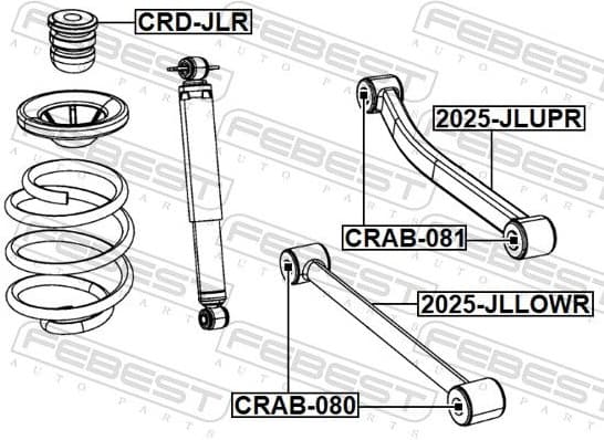 Mounting, control/trailing arm CRAB-080 - image 2