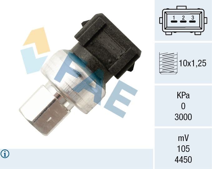 Pressure Switch, air conditioning 15818