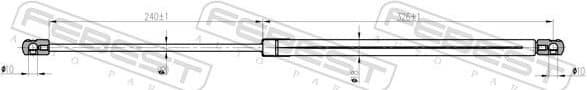 Gas Spring, boot/cargo area 26117-005 - image 2