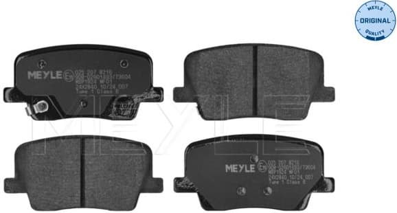 Brake Pad Set, disc brake MEYLE-ORIGINAL: True to OE. 025 207 8216