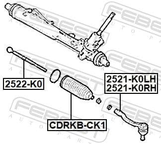 Inner Tie Rod 2522-K0 - image 2