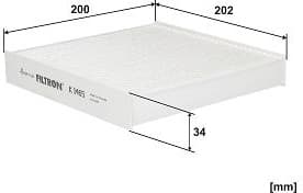 Filter, cabin air K1465