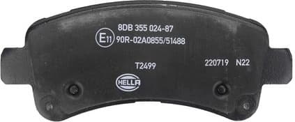 Brake Pad Set, disc brake 8DB 355 024-871