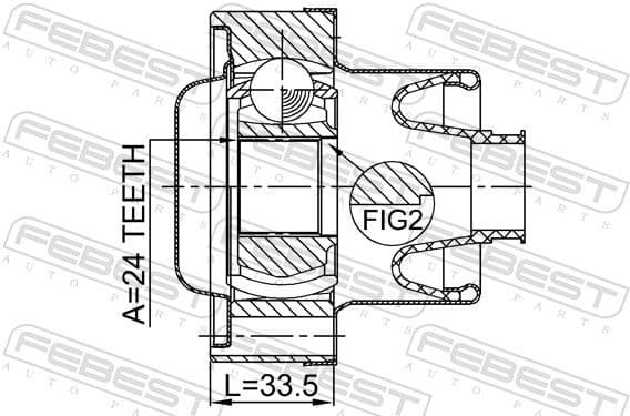 Joint, propshaft 2011-WKSHA - image 2