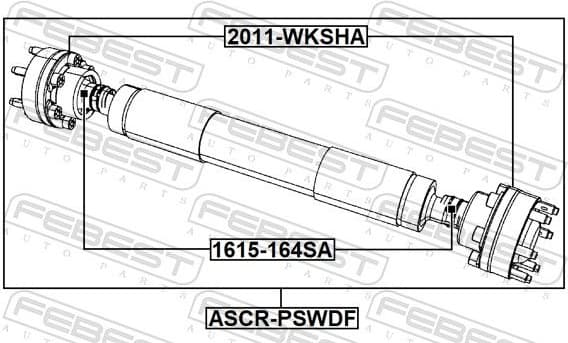Propshaft, axle drive ASCR-PSWDF - image 2