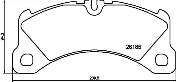 Brake Pad Set, disc brake 8DB 355 040-201