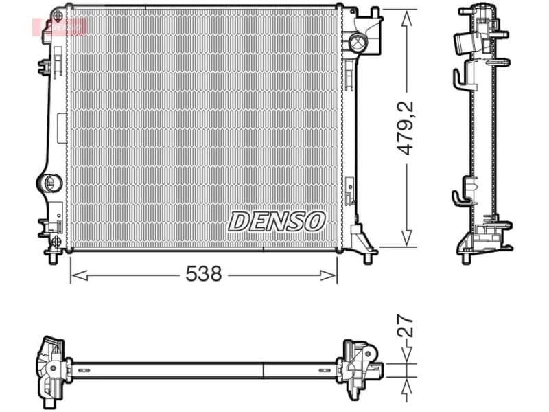 Radiator, engine cooling DRM46080