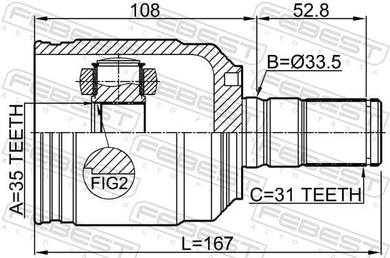 Joint Kit, drive shaft 2211-MQ4FLH - image 2