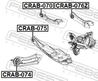 Mounting, control/trailing arm CRAB-076Z - image 2