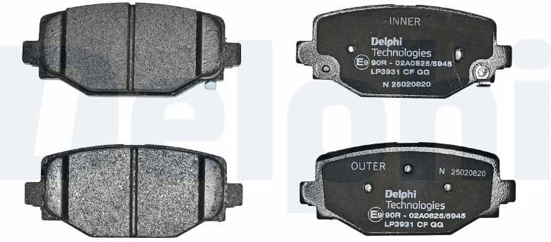 Brake Pad Set, disc brake LP3931 - image 2