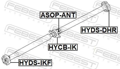 Bearing, propshaft centre bearing HYCB-IK - image 2