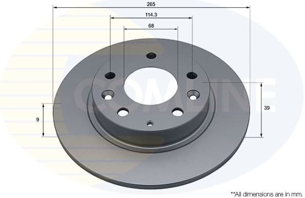 Brake Disc COATED ADC5269