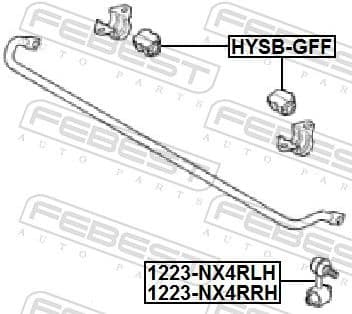 Link/Coupling Rod, stabiliser bar 1223-NX4RLH - image 2