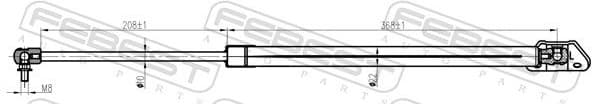 Gas Spring, boot/cargo area 12117-018LH - image 2