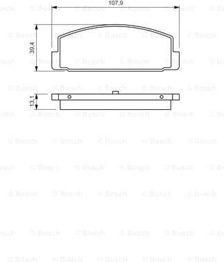 Brake Pad Set, disc brake 0986424295