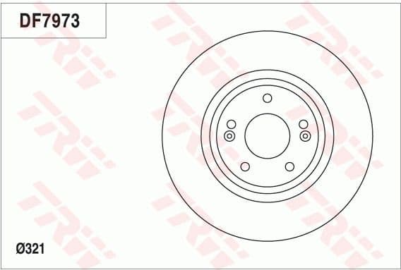Brake discs kit front (2pcs), Top Quality DF7973 - image 4