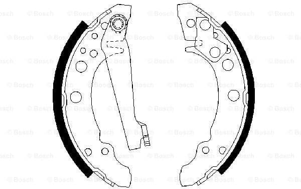 Brake Shoe Set 0986487002