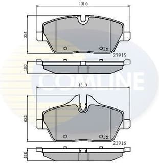 Brake pads front CBP01531