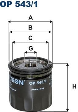 Oil Filter OP543/1