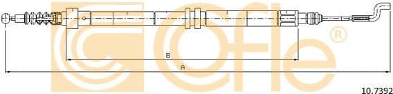 Cable Pull, parking brake 10.7392