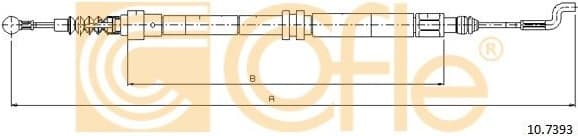 Cable Pull, parking brake 10.7393