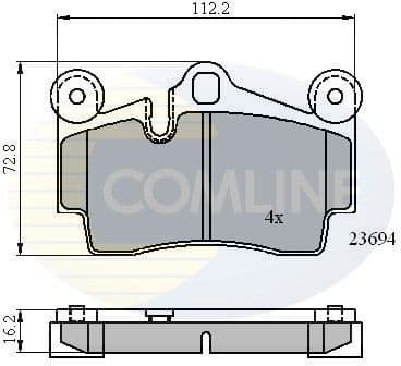 Brake pads rear CBP01316