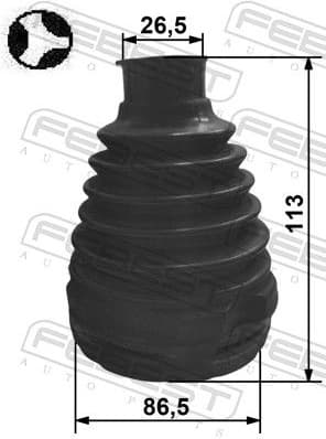 Bellow, drive shaft 0115P-ASV70T - image 2