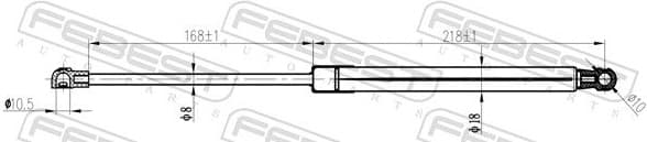 Gas Spring, bonnet 29117-002 - image 2