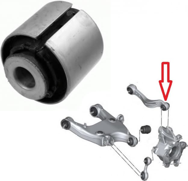 Silentblock rear axle 49398348