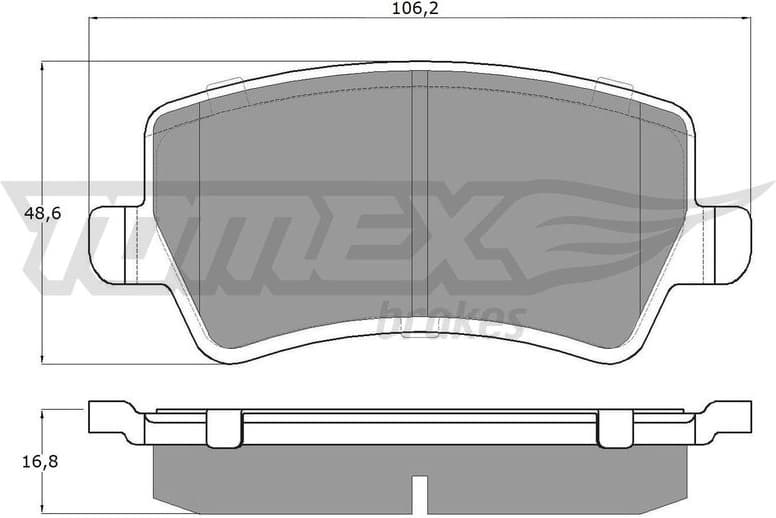 Brake Pad Set, disc brake TX 14-85